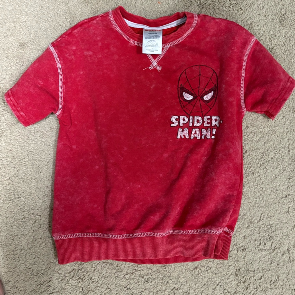 Red Spider-Man Graphic Top